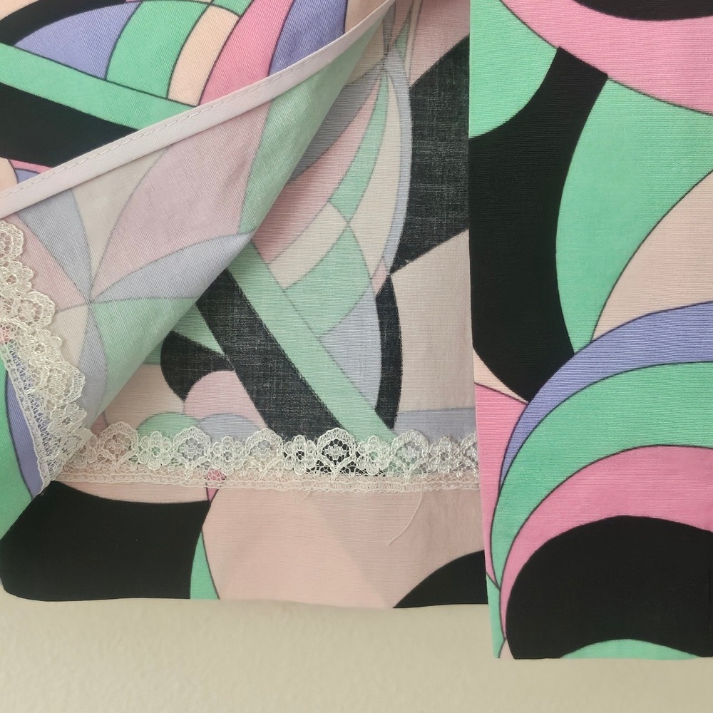 Tibi‎ Psychedelic Swirl Print Pencil Skirt Pastel Hippie Retro Art Pop Size 8 - Picture 7 of 10